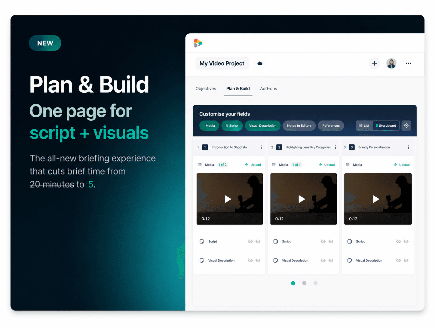 Read Plan and Build: A Faster Way to Brief Videos