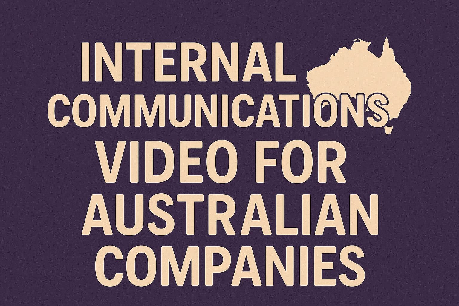 Internal Communications Video for Australian Companies