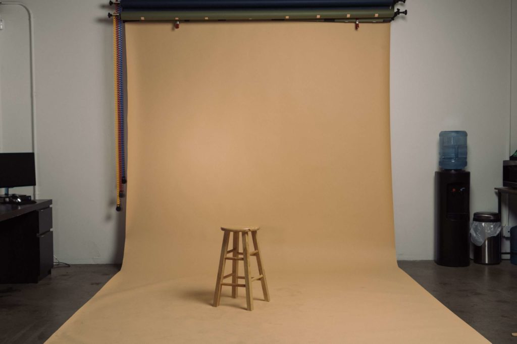 DIY Video Backdrop Ideas - Paper Backdrop